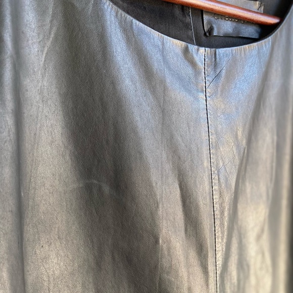 ANNETTE GORTZ Black Leather Dress Euro Size 44 US Large - Picture 15 of 15